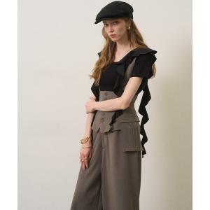 tシャツ 半袖 Ruffle Ribbon Swing Tops レディース