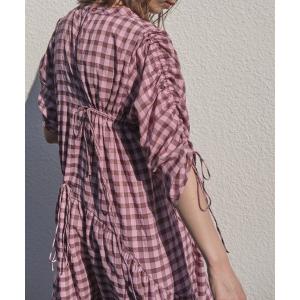 「Kastane」 7分袖ワンピース FREE ピンク レディース