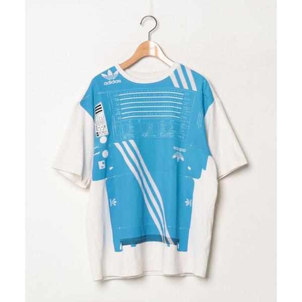 「Ksenia Schnaider」 半袖Tシャツ「adidasコラボ」 - ブルー メンズ