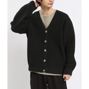 「GLOBAL WORK Smile Seed Store」 ニットカーディガン MEDIUM ブラック メンズ