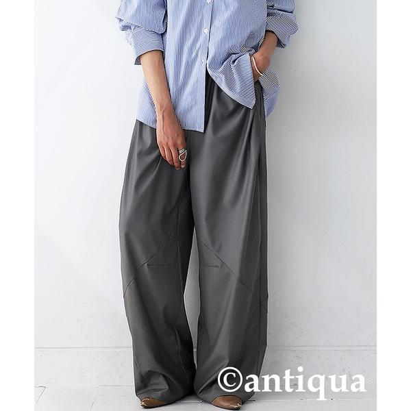 「antiqua」 パンツ R グレー レディース
