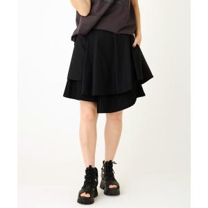 パンツ プリーツデザインキュロットパンツ レディース