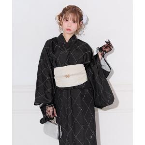 浴衣 「3点セットアイテム」ラインストーン浴衣 レディース