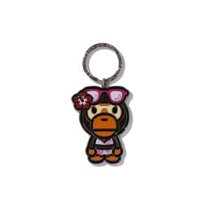 A BATHING APE（アベイシングエイプ） キーホルダー FREE ブラウン