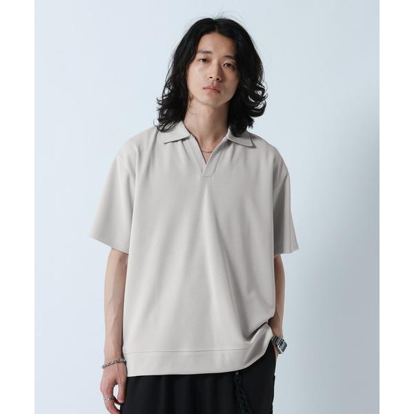 ポロシャツ 「LUXURY+EASY」DRAPE FABLIC SKIPPER DESIGN POL...