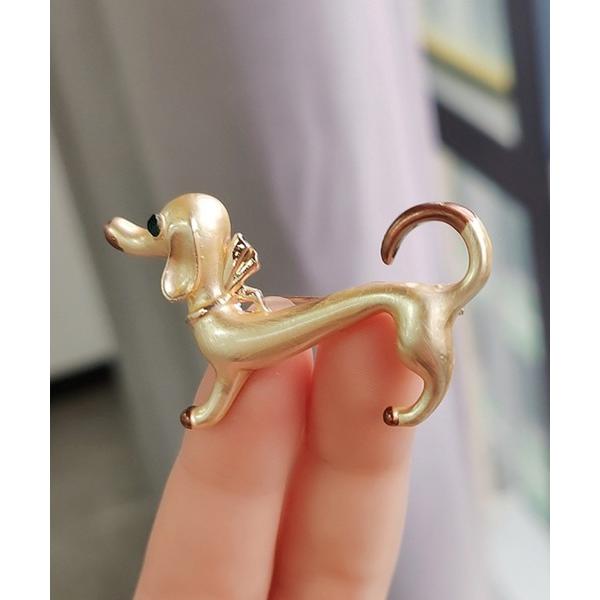 ブローチ FReePLACe/犬 ネコ モチーフ ブローチ R0208 レディース