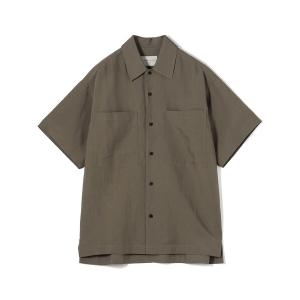 シャツ セルロースリネン ダブルポケット ハーフスリーブシャツ メンズ