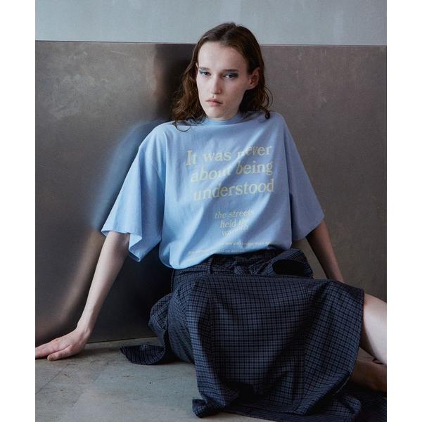 tシャツ 半袖 Message Oversized T-Shirt/メッセージオーバーTシャツ レデ...