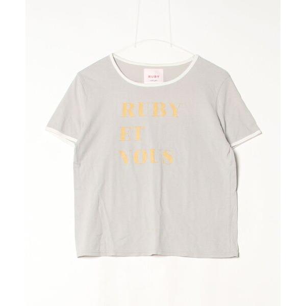 「RUBY AND YOU」 半袖Tシャツ FREE グレー レディース