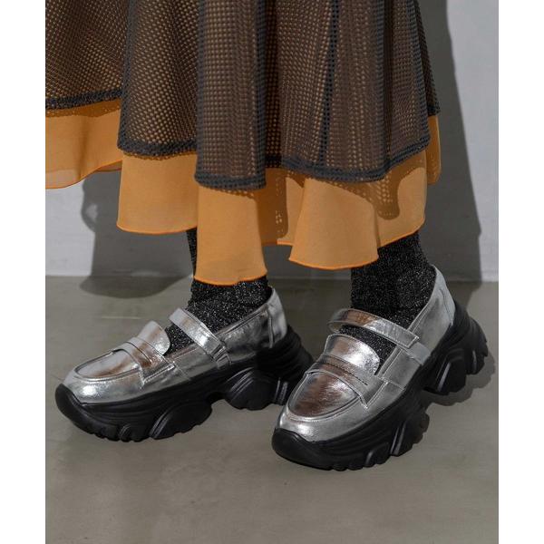 「MARECHAL TERRE」 ローカットスニーカー 23.5 シルバー レディース