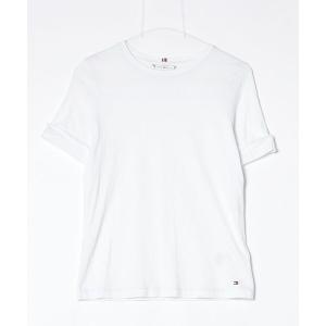 「TOMMY HILFIGER」 半袖Tシャツ X-SMALL ホワイト レディース