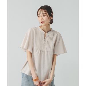 「GLOBAL WORK」 ノースリーブブラウス LARGE グレイッシュベージュ レディース