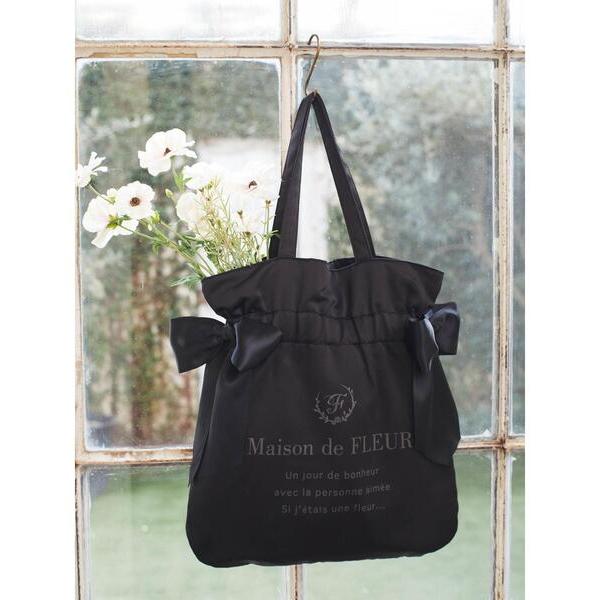 「Maison de FLEUR」 トートバッグ FREE ブラック レディース
