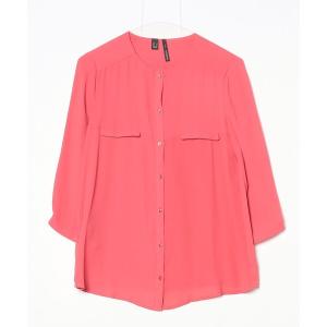 「MANGO」 長袖ブラウス S ピンク レディース