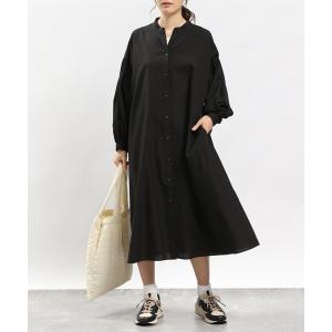 「GLOBAL WORK Smile Seed Store」 長袖ワンピース MEDIUM ブラック レディース