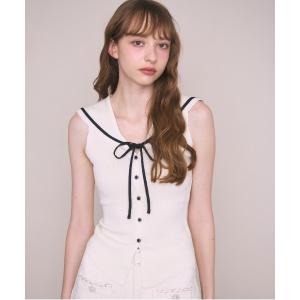 tシャツ ノースリセーラーカラーTee レディース