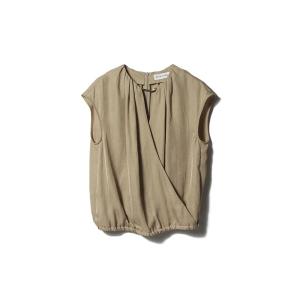 ブラウス シャツ ESTNATION / ギャザーカシュクールブラウス レディース