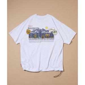 tシャツ Coleman/コールマン 別注 Snowy Mountain バックプリント スピンドルTシャツ メンズ レディース