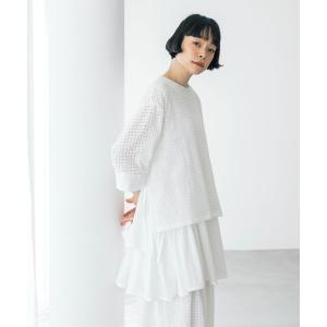 ブラウス シャツ 「natural by clip」カットワークチュニックSET レディース