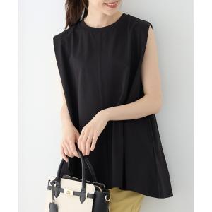 tシャツ 「ハニさら・接触冷感・ＵＶカット・遮熱」ノースリーブチュニック レディース