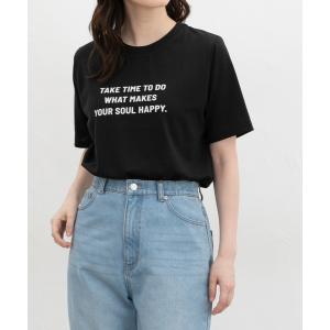 tシャツ 半袖 速乾 「ハニさら・接触冷感・吸水速乾・ＵＶカット・遮熱」ロゴプリントＴシャツ レディース