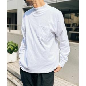 tシャツ 「LIFE WEAR」ライフウェア MockLong Sleeve Pocket T-Shirts モックネック ロンT アメリカ製 メンズ レディース