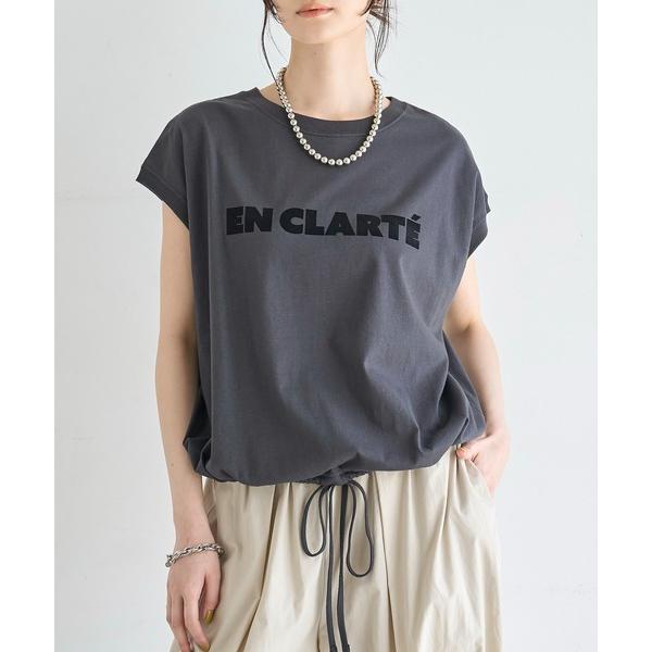 tシャツ 「汗染み防止加工」ドロストロゴTシャツ レディース
