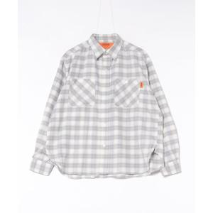 シャツ 「72」「it」「UNIVERSAL OVERALL」OMBRE CHECK LS ST メンズ