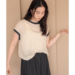 tシャツ 「daily CLIP」シアーリンガーT レディース
