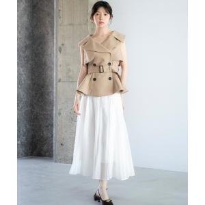 ロング スカート リボンシアースカート