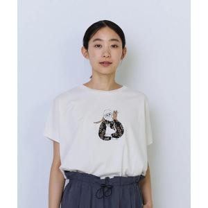 tシャツ 半袖 「6月お気に入り登録ブランド内2位」杉本さなえさん コラボフレンチスリーブTシャツ レディース