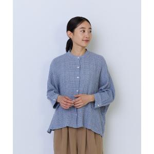 リネンシャツ ブラウス シャツ コットンリネンワイドシルエットブラウス レディース