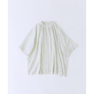 ブラウス シャツ 半袖 「6月ベストセラーブランド内3位」「6月お気に入り登録ブランド内1位」「FAVE」インドコットンタックスリーブブラウス