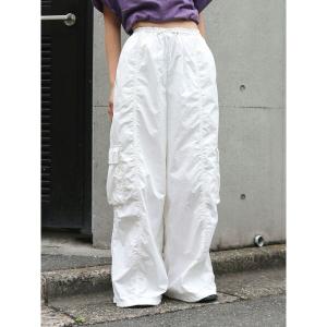 パンツ ルーズシルエットミリタリーパンツ レディース