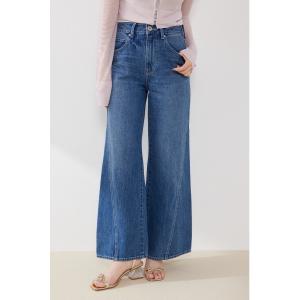 ワイドパンツ ジーンズ デニム デニムパンツ 2WAYデニムワイドパンツ 春服 夏服 レディース