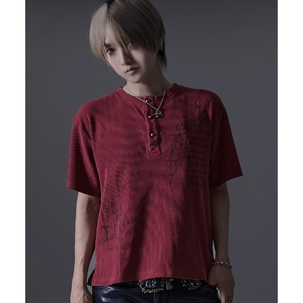 ヘンリーネック tシャツ 「RUDOL/ルドル」ピグメント加工ヘンリーネックTEE メンズ レディー...