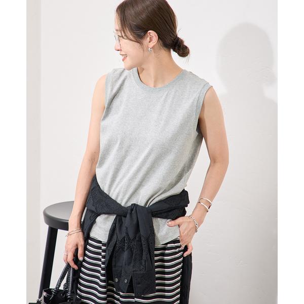 tシャツ 「追加2」汗ジミ防止天竺ノースリーブ レディース