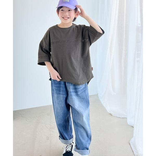 「Java」 7分袖カットソー LARGE グレー レディース
