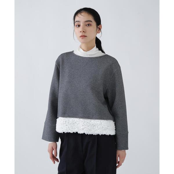 「NAVYNAVY」 長袖カットソー MEDIUM チャコールグレー レディース