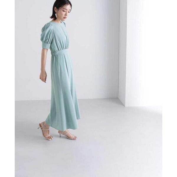 「NATURAL BEAUTY BASIC」 半袖ワンピース SMALL ブルー レディース