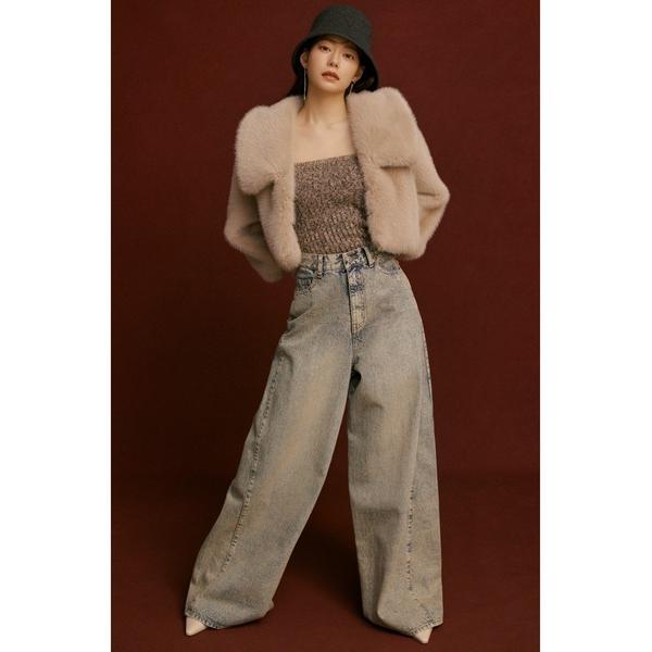 「SNIDEL」 デニムパンツ 00 ブルー レディース