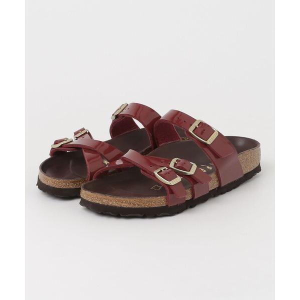 「BIRKENSTOCK」 フラットサンダル 35 ボルドー レディース