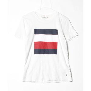 「TOMMY HILFIGER」 半袖Tシャツ X-SMALL ホワイト レディース