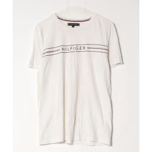 「TOMMY HILFIGER」 半袖Tシャツ L ホワイト メンズ