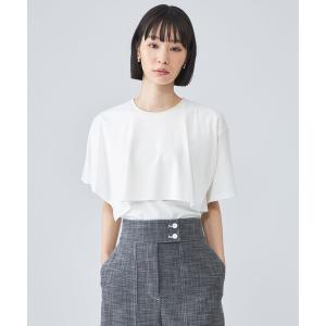 tシャツ 半袖 「接触冷感」アシンメトリートップス レディース