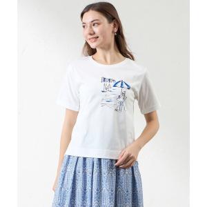 tシャツ 半袖 「大橋美由紀さんコラボ」 プロヴァンスプリントT レディース