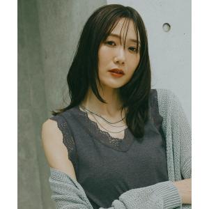 タンクトップ ノースリーブ Beauteeレースタンクトップ/684031 レディース