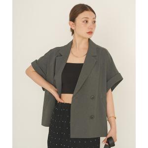 ジャケット テーラードジャケット 「夏の冷房対策に」フレンチスリーブジャケット レディース