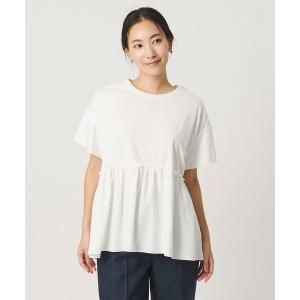 tシャツ 半袖 プレーティング ペプラムカットソ...の商品画像