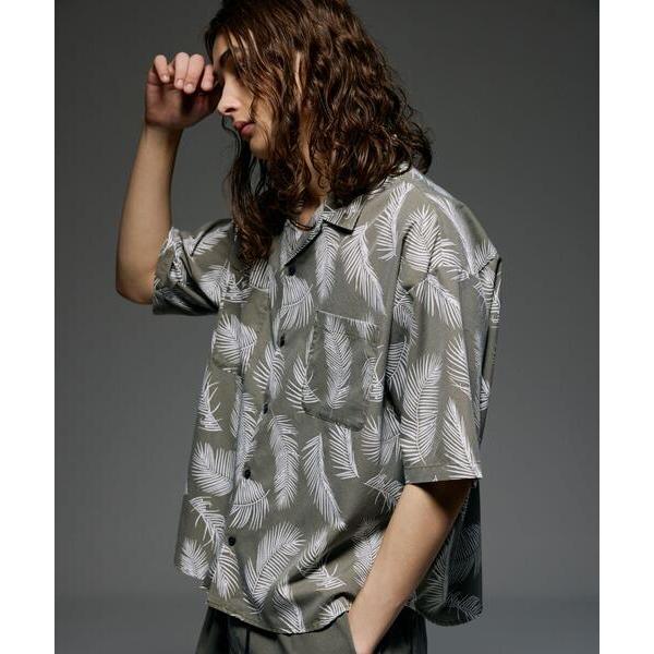 シャツ 半袖 B omnivore/ビーオムニボー　PIGMENT WIND CLOTH SHIRT...